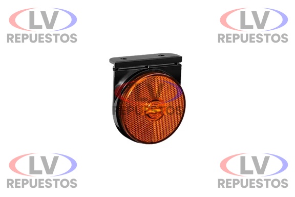 FARITO LATERAL C/ BASE REDONDO AMARILLO LED 24V/12V TIPO RANDON SINALSUL