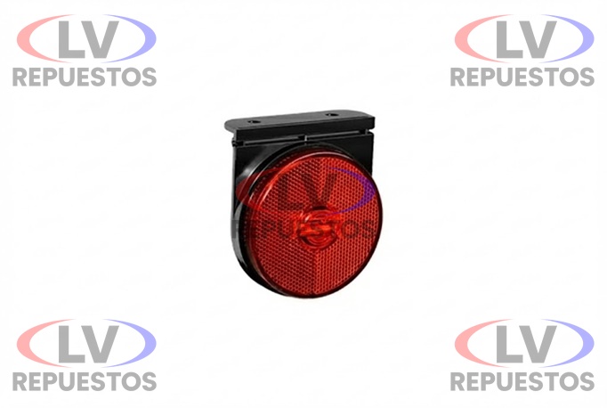 FARITO LATERAL C/ BASE REDONDO ROJO LED 24V TIPO RANDON SINALSUL