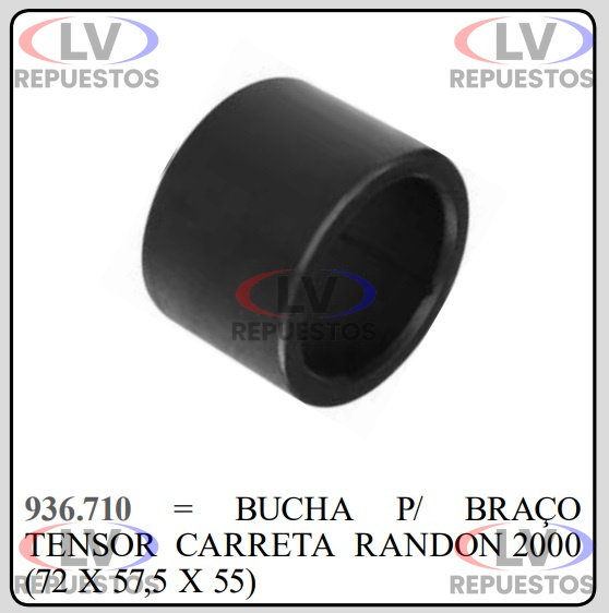 OJAL BRAZO TENSOR 58X72X55MM CARRETA RANDON FAMA