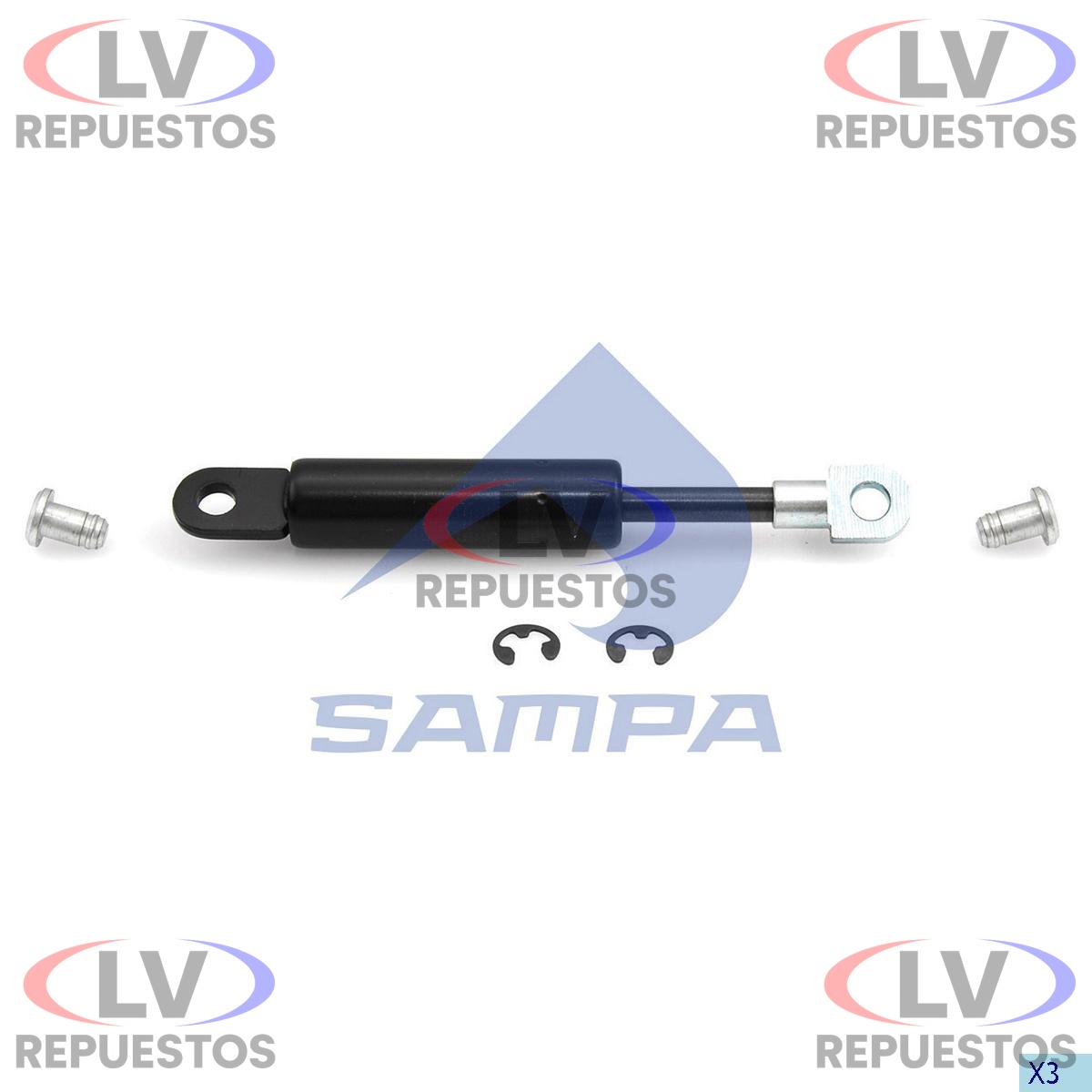 AMORTIGUADOR PARRILLA SUPERIOR S4 P/R SAMPA