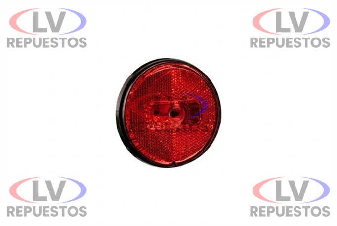 FARITO LATERAL S/ BASE C/ CABLE REDONDO ROJO LED 24V/12V TIPO GUERRA SINALSUL