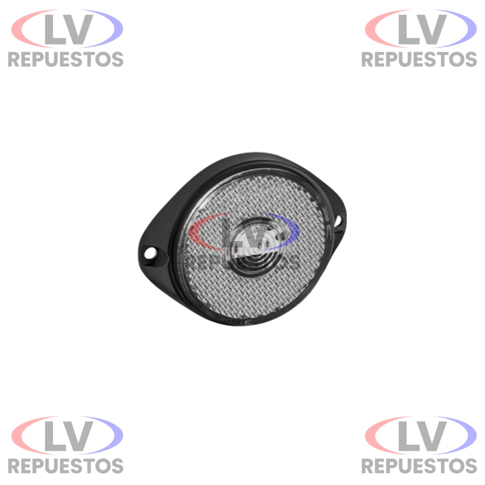 FARITO LATERAL C/ BORDE OVALADO C/ CABLE REDONDO BLANCO LED SINALSUL