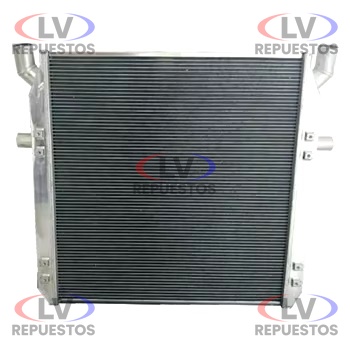RADIADOR AGUA SC113R/142R/143R ALUMINIO C/ SOPORTE CENTRAL Y CANILLA LATERAL EUROPARTS