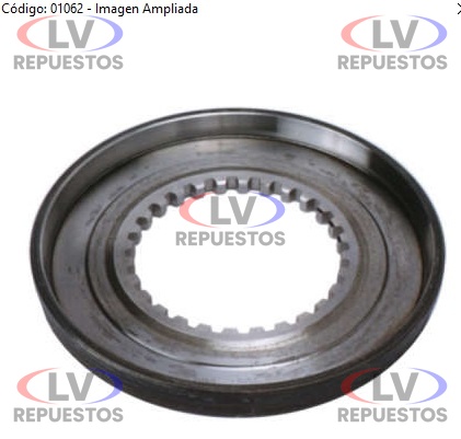 CONO SINCRONIZADOR 1RA/2DA/3RA/4TA/5TA GR860/870/871 MOTO PECAS