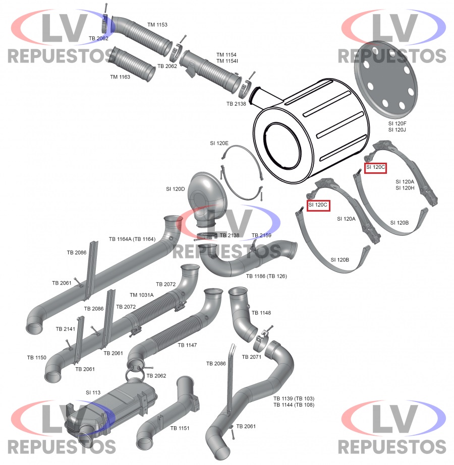 KIT TENSOR SUNCHO CATALIZADOR SC S5 PGR FABBOF