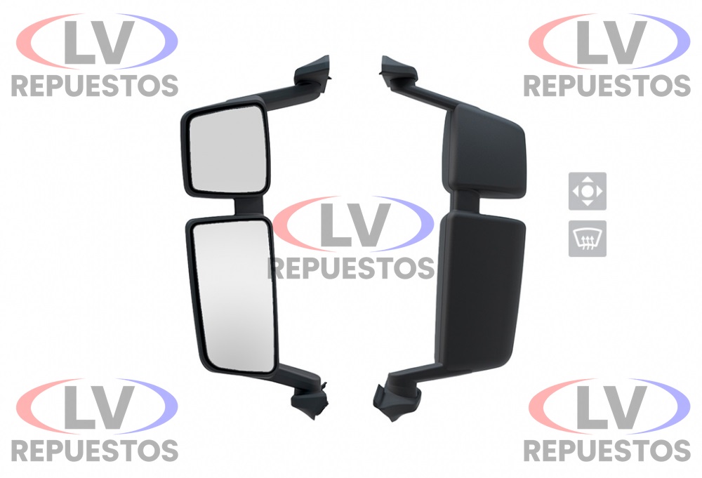 ESPEJO RETROVISOR LI S/ DESEM. C/ AUX. MANUAL SC S6 BEPO