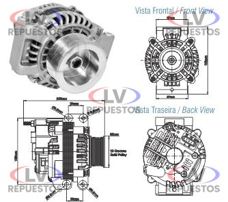 ALTERNADOR 24V 100A S5 PGR ZM