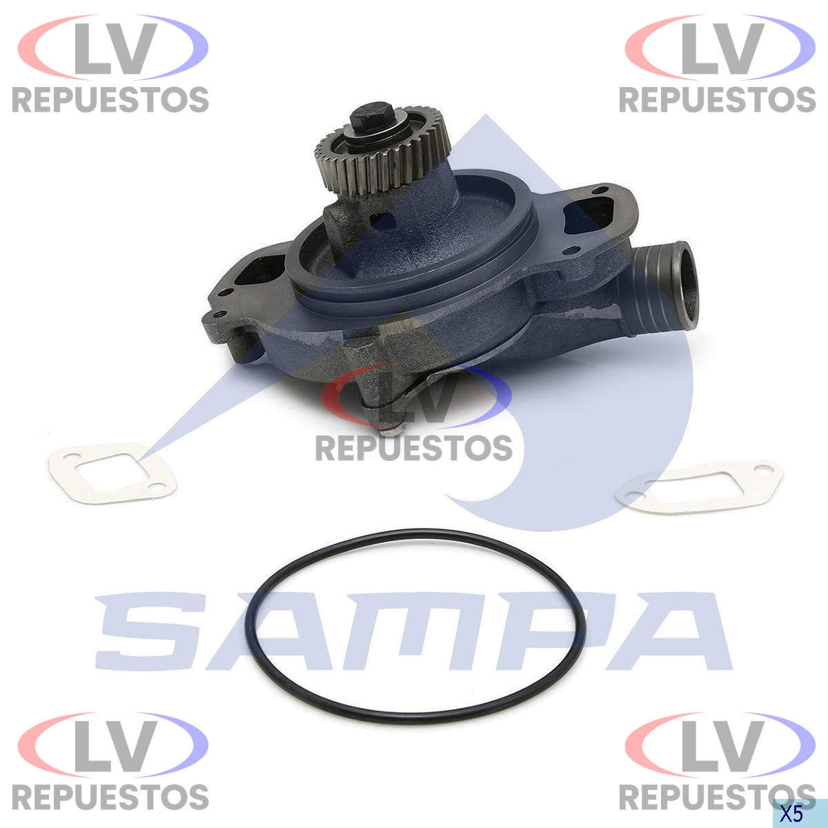BOMBA DE AGUA MOTOR S/ ENGRANAJE SC-142/143 SAMPA