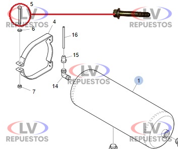 BULON SEGURO TANQUE DE AIRE S3/S4 SCANIA ORIGINAL