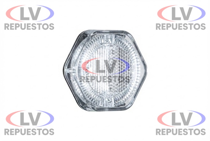 FARITO LATERAL CHICO S/ BASE HEXAGONAL BLANCO LED 24V/12V SINALSUL