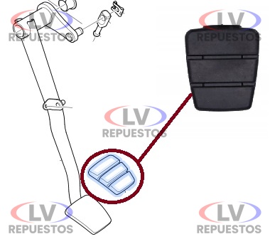 GOMA PEDALERA EMBRAGUE/FRENO S5/S6 BR