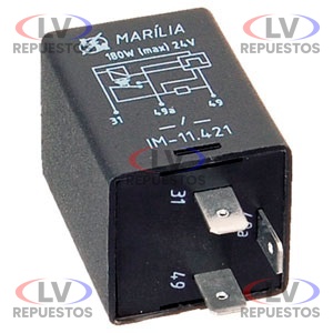 RELAY AUXILIAR 24V/40A 3/PATITA MARILIA