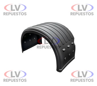 GUARDABARRO ENTERIZO TR 4.5MM NEGRO S4/S5 RODOPLAST