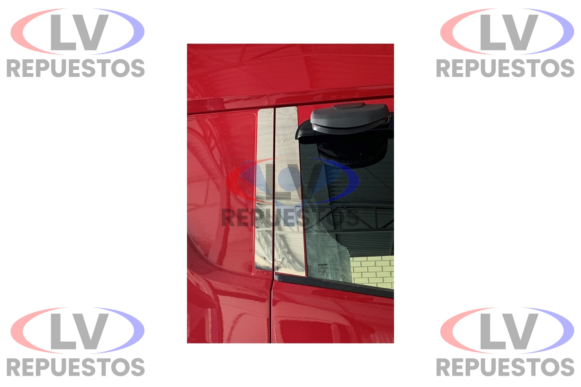 APLIQUE CROMADO INOX COLUMNA PUERTA SC S6 NTG VENKA