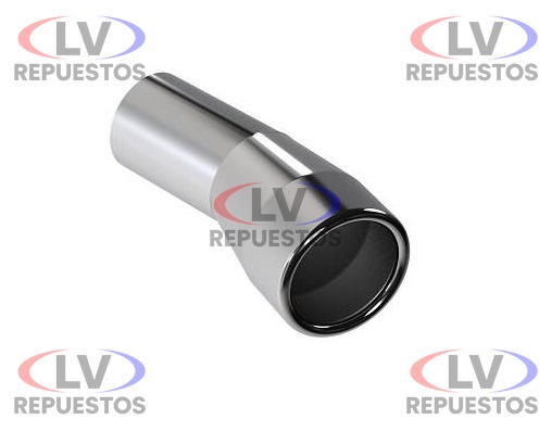 PUNTERA CA�O ESCAPE CURVO CROMADO 4.1/2" 250MM BEPO