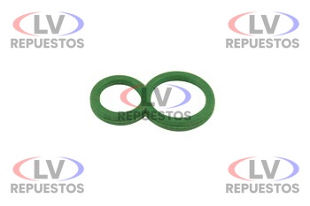 ANILLO GOMA VEDACION RETORNO DE COMBUSTIBLE S4 (VERDE SILICONADO) CIPEC