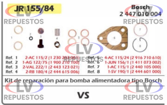 KIT REPARO BOMBIN SC-113 CMD