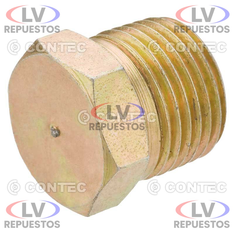 TAPON SEXTAVADO ACERO 3/8 NPT CONTEC