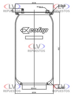 PULMON SUSPENCION TRUKY SC-124 COFAP
