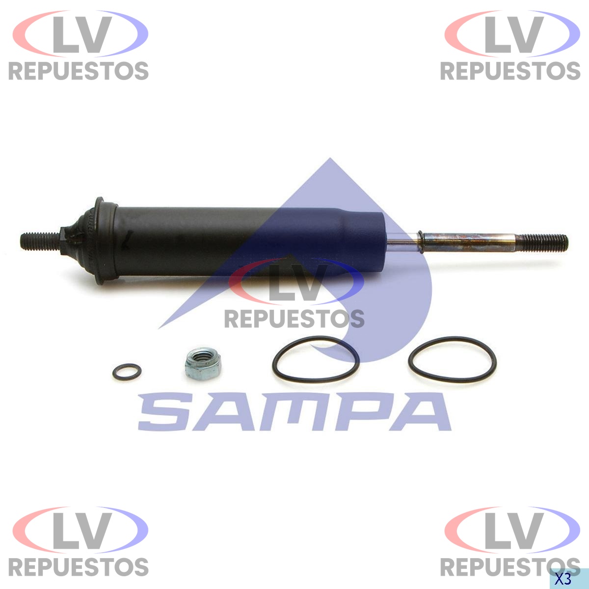 AMORTIGUADOR CABINA DT S4 1994 A 2003 44MM SAMPA