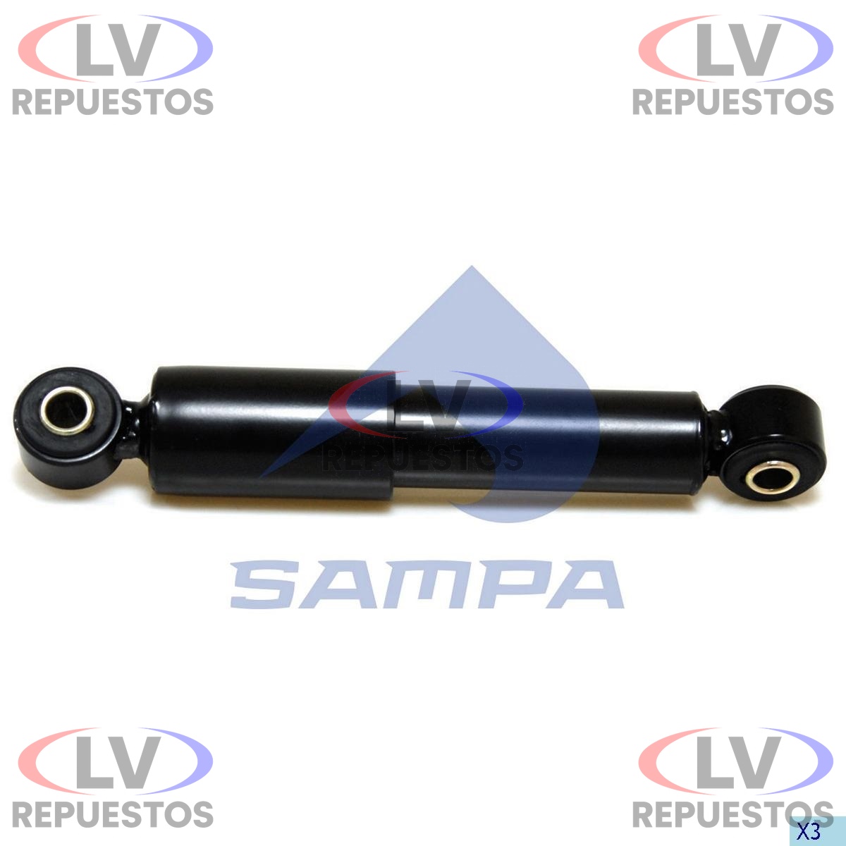 AMORTIGUADOR SUSP. TR OJAL/OJAL (AIRE) 935/570 S4/S5 SAMPA