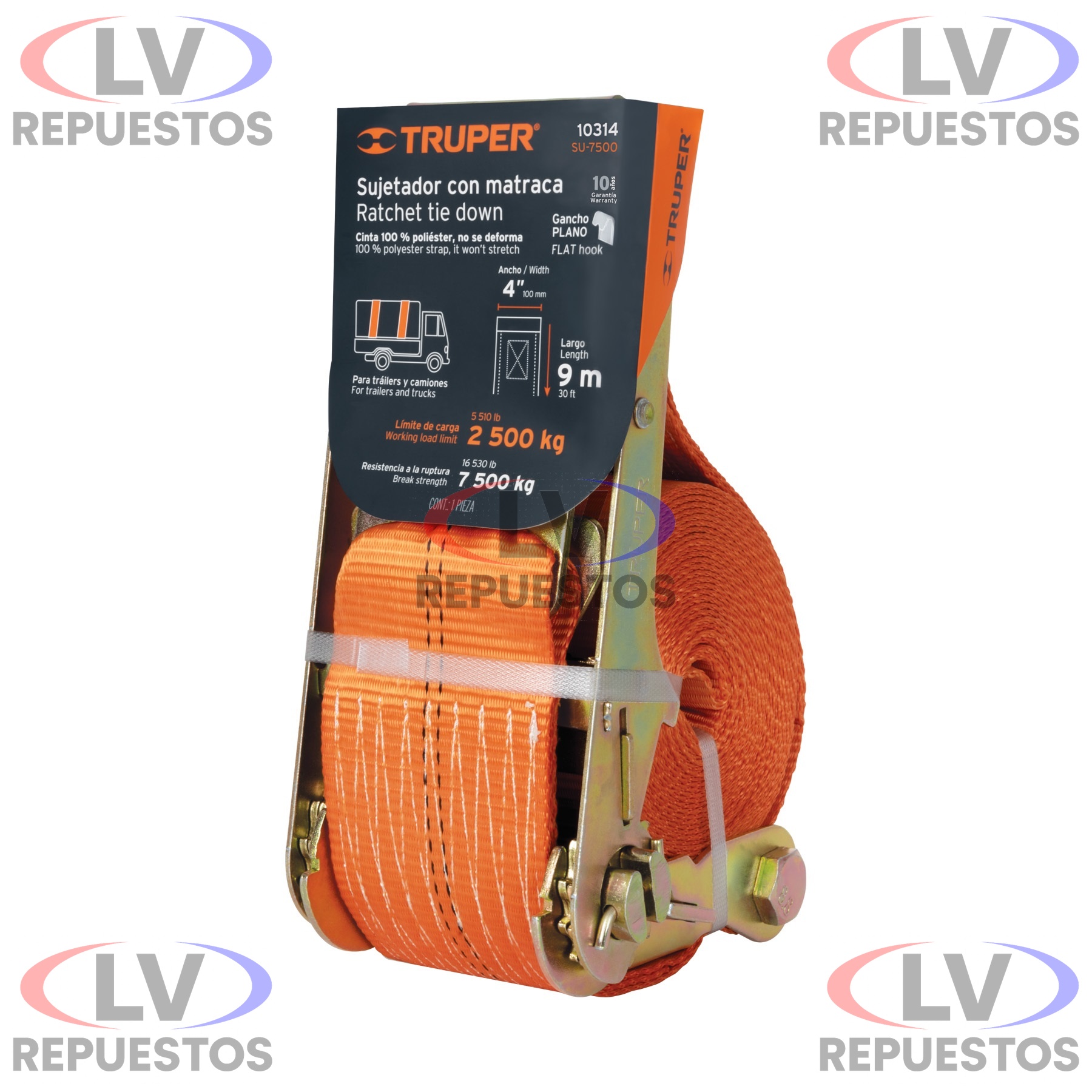 CINTA CATRACA ANCHO 6000KG 9M TRUPER