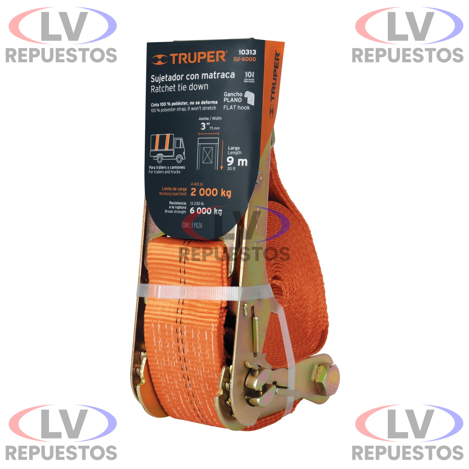 CINTA CATRACA ANCHO 5400KG 9M TRUPER