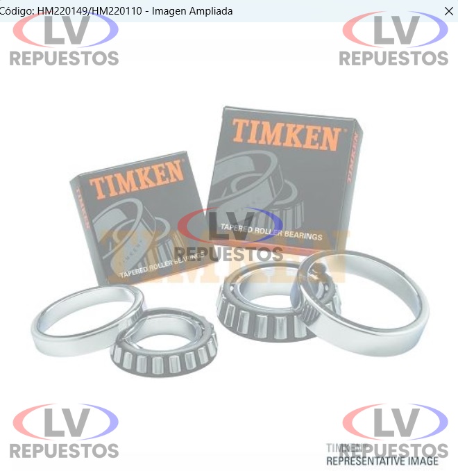 RULEMAN HM220149/HM220110 99.97X156.97X42MM MAZA RUEDA TR SC S3 TIMKEN