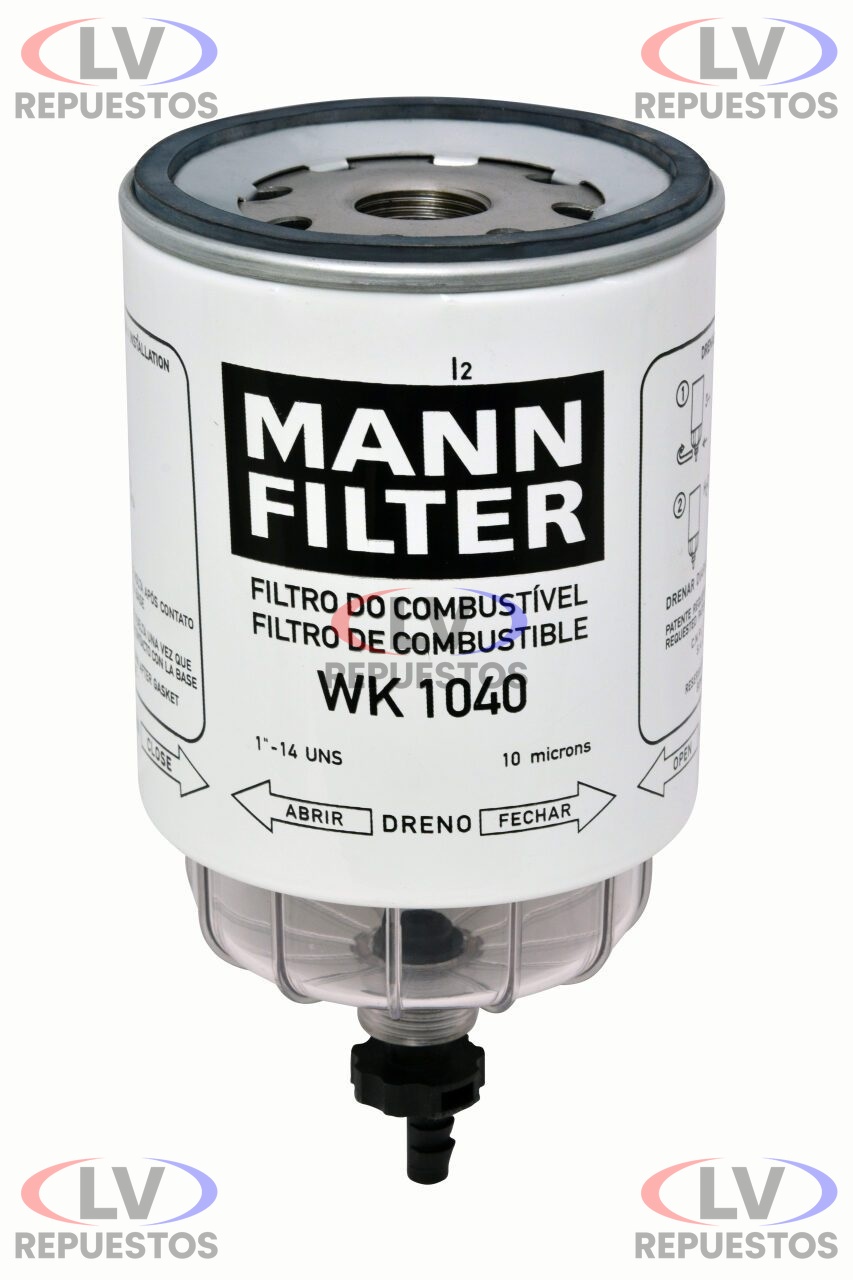 FILTRO TRAMPA AGUA WK1040 MANN FILTER